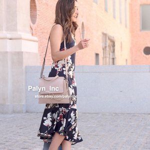 ❤️NWT ZARA FLORAL MIDI FRILLED CAMISOLE DRESS